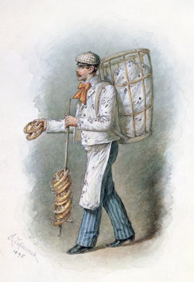 The Baker, 1895 by Gustav Zafaurek